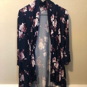 Floral 3/4 Sleeve Cardigan
